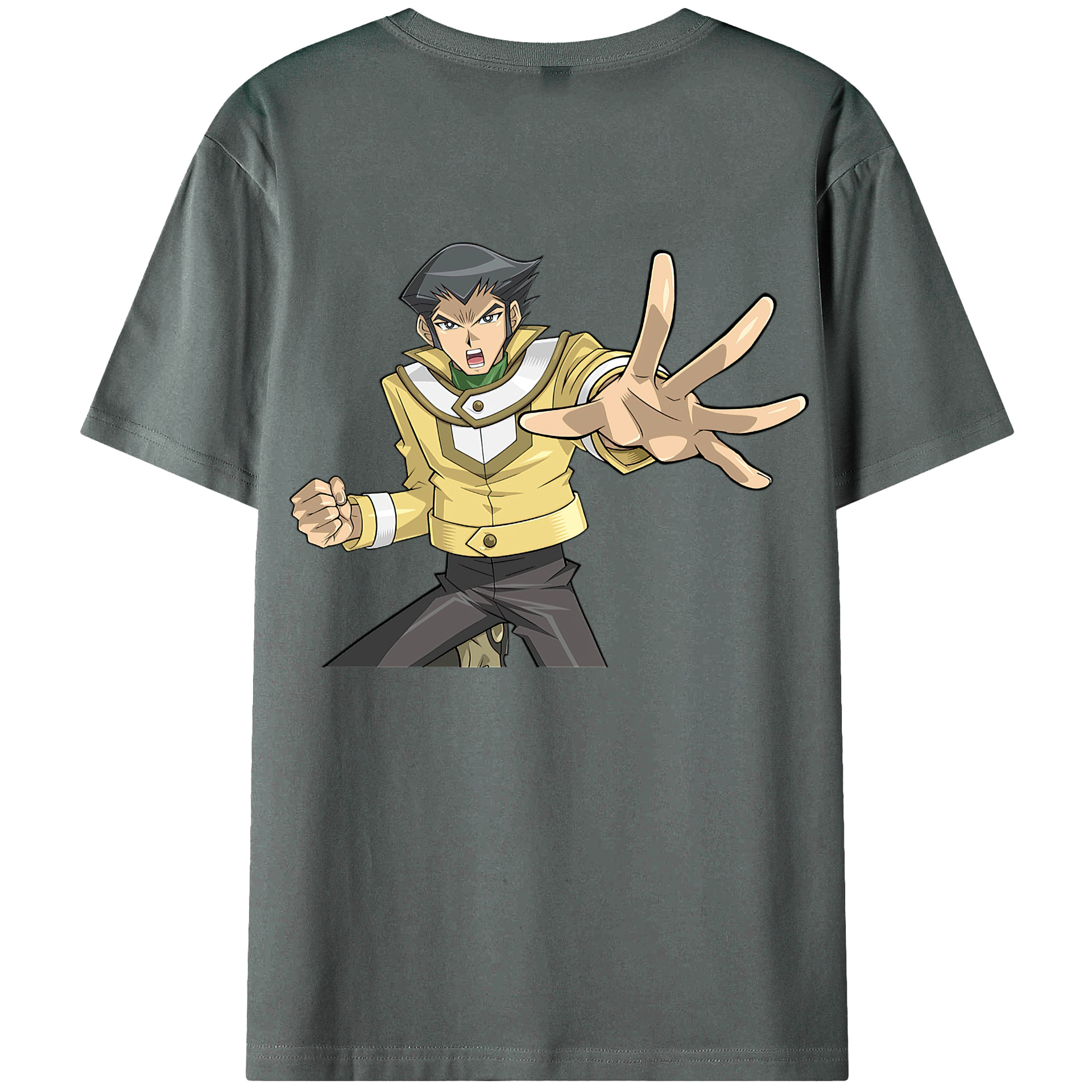 （画像用） 遊☆戯☆王 Yu-Gi-Oh! 綿100％ メンズ半袖Tシャツ（バックプリント） 通気性